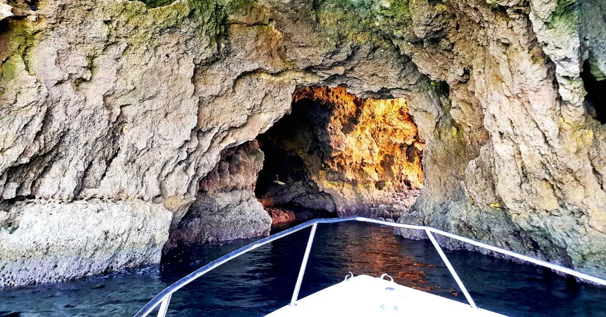 Cave in Lagos, Portugal
