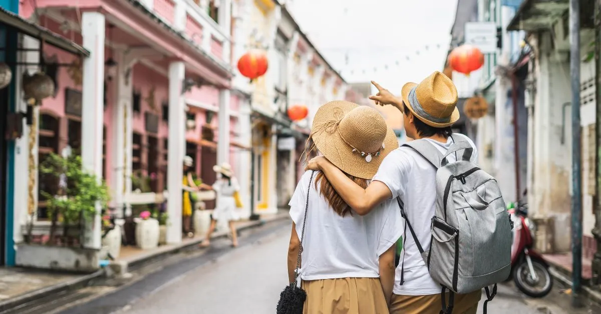 Couple traveling in Thailand