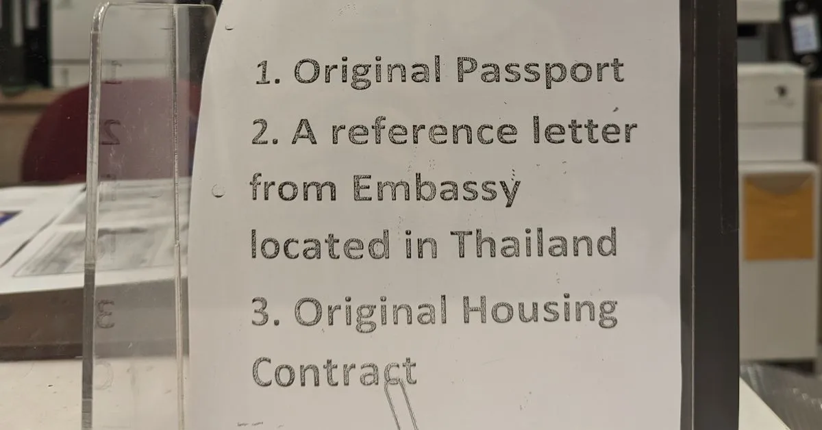 Documents required to open a bank account at Bangkok Bank