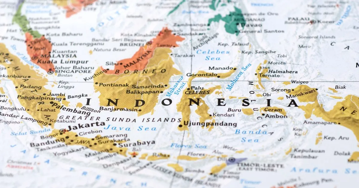 mapa de indonesia