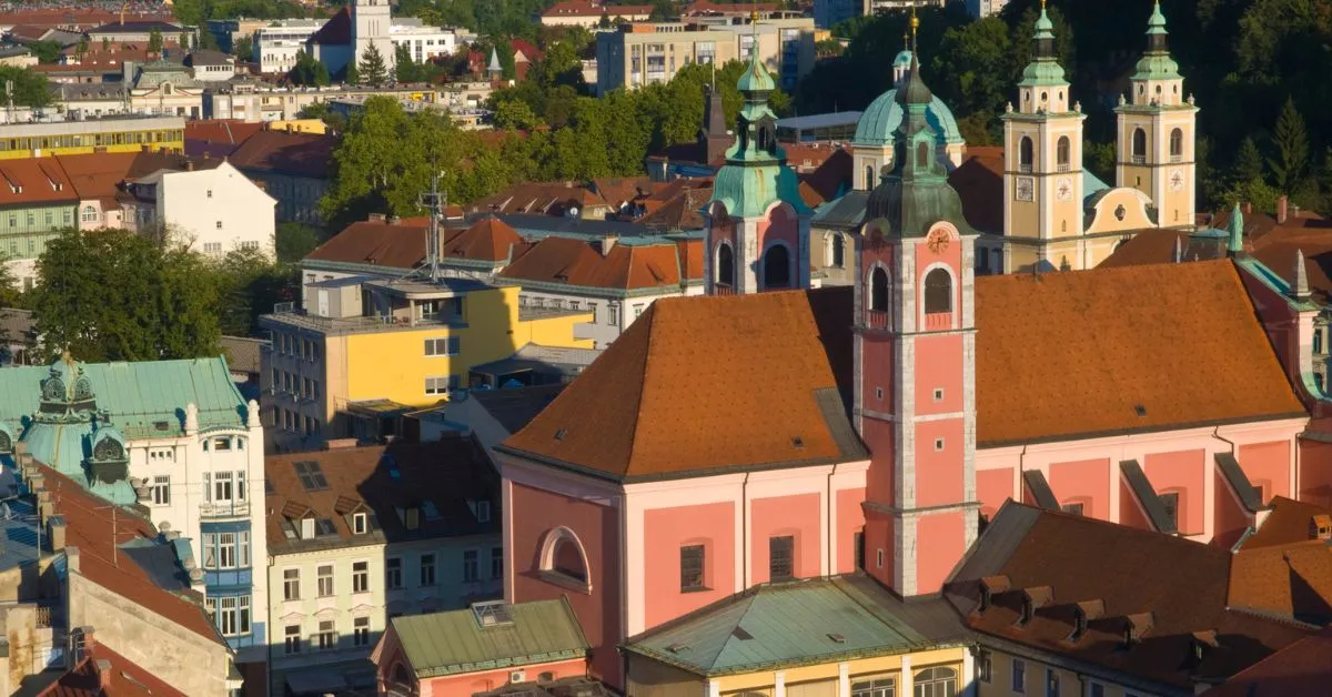 Ljubljana city center Slovenia