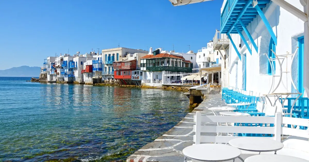 Mykonos seaside, Greece