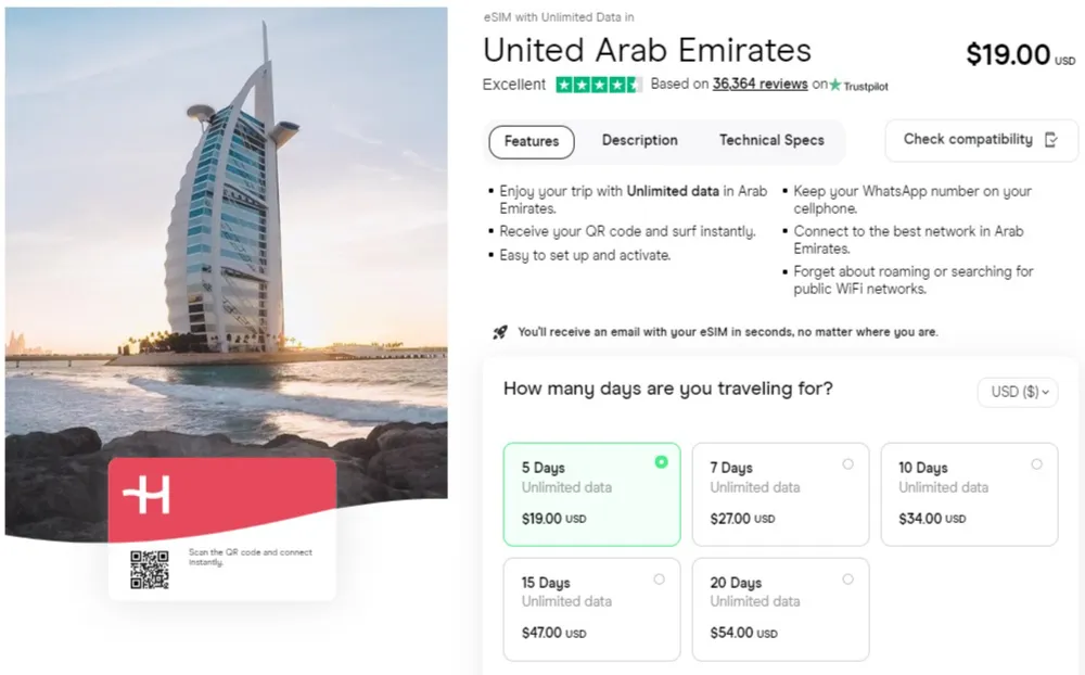 holafly united arab emirates