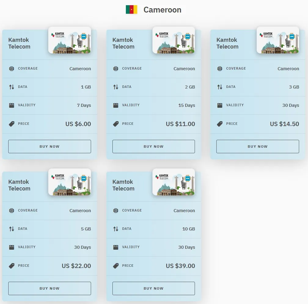 airalo cameroon esim