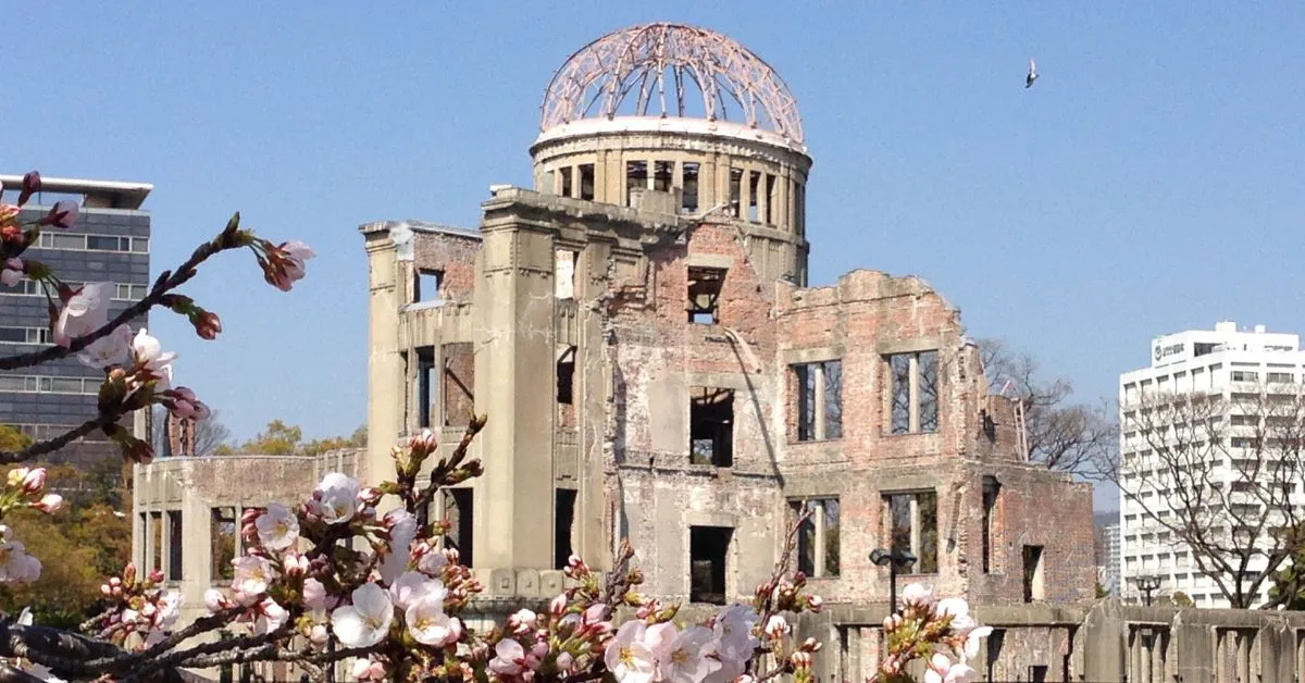Hiroshima memorial building